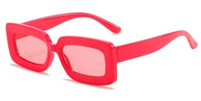 Load image into Gallery viewer, Trend Vintage Rectangle Big Frame Purple Sunglasses