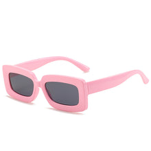 Load image into Gallery viewer, Trend Vintage Rectangle Big Frame Purple Sunglasses