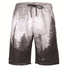 Load image into Gallery viewer, Print Mesh Inner Plus Size Swimwear Men Swim Shorts Swimming Trunks