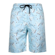 Load image into Gallery viewer, Print Mesh Inner Plus Size Swimwear Men Swim Shorts Swimming Trunks