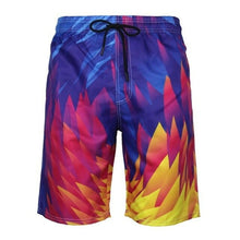 Load image into Gallery viewer, Print Mesh Inner Plus Size Swimwear Men Swim Shorts Swimming Trunks