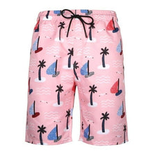 Load image into Gallery viewer, Print Mesh Inner Plus Size Swimwear Men Swim Shorts Swimming Trunks
