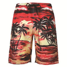 Load image into Gallery viewer, Print Mesh Inner Plus Size Swimwear Men Swim Shorts Swimming Trunks