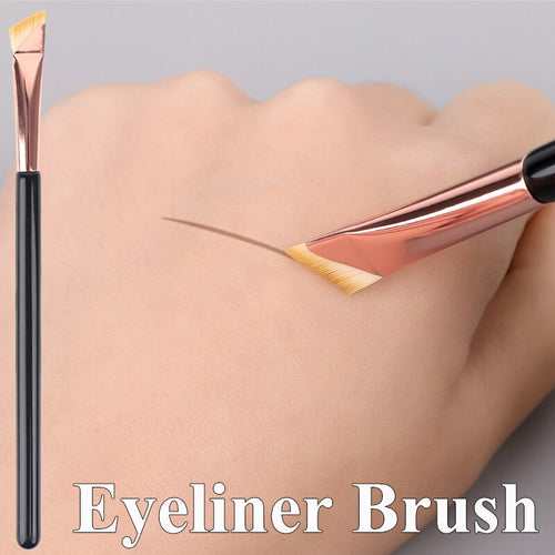 Professional Angled Eyeliner Makeup Brush High Quality Flat Scythe