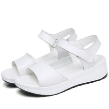 Load image into Gallery viewer, Pu Leather Women Sandals Shoes Platform Ladies White Sneakers Sandals