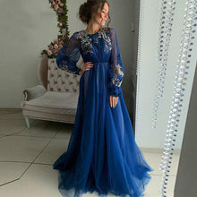 Load image into Gallery viewer, Puff Sleeves Evening Dress Party Gowns Robe De Soiree Formal Prom