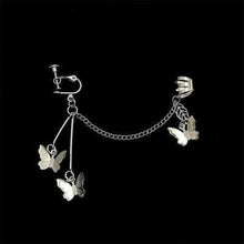 Load image into Gallery viewer, Punk Butterfly Clip Earring for Teens Women Snake Ear Cuffs Zinc Alloy