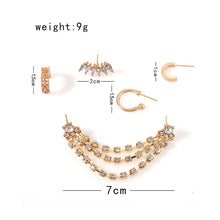Load image into Gallery viewer, Punk Earrings Set For Women Trendy Girls Simple Butterfly Crystal Ear