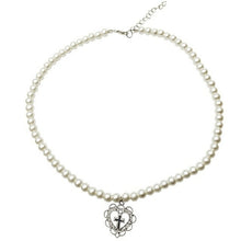 Load image into Gallery viewer, Punk Gothic Harajuku Pearl Chain Hollow Heart Shaped Pendant Retro - Sophornlilly