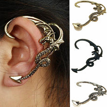 Load image into Gallery viewer, Punk Gothic Rock Dragon Snake Earring Vintage Ear Cuff