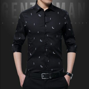 Pure Cotton Shirts For Men High Quality Long Sleeve Fashion Checkered