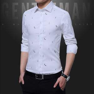 Pure Cotton Shirts For Men High Quality Long Sleeve Fashion Checkered