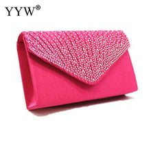 Load image into Gallery viewer, Purple Women Wedding Clutch Luxury Handbag Women Bags Designer Clutch