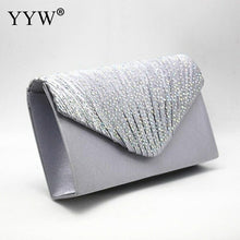 Load image into Gallery viewer, Purple Women Wedding Clutch Luxury Handbag Women Bags Designer Clutch