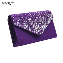 Load image into Gallery viewer, Purple Women Wedding Clutch Luxury Handbag Women Bags Designer Clutch