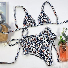 Load image into Gallery viewer, Push Up Bikini Sexy Swimsuit Women Black Spots Female Swimwear - Sophornlilly