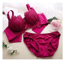 Load image into Gallery viewer, Push Up Bra Set Sexy Lingerie Underwear Women Panties And Bralette