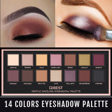 Load image into Gallery viewer, 14 Color Eyeshadow Palette Make Up Earth Eye Shadow Cosmetic
