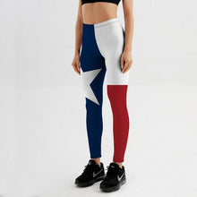 Load image into Gallery viewer, New Arrival Women Leggings US Flag Pentagram Printed
