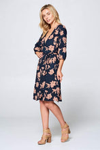 Load image into Gallery viewer, 3/4 Sleeve Midi Dress