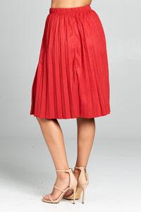 CINCHED MID LENGTH SKIRT