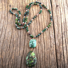 Load image into Gallery viewer, Fashion Bohemian Jewelry Natural Stones With Semi Precious Links