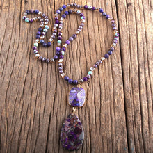 Load image into Gallery viewer, Fashion Bohemian Jewelry Natural Stones With Semi Precious Links