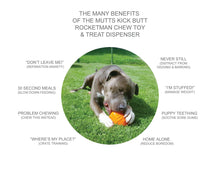 Load image into Gallery viewer, SN Rocketman Durable Rubber Treat Dispenser &amp; Chew Toy