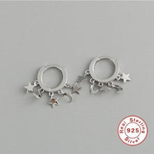 Load image into Gallery viewer, S925 Sterling Silver Ear Hoop Earrings All match Fashion Star - Sophornlilly