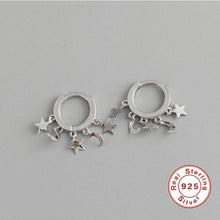 Load image into Gallery viewer, S925 Sterling Silver Ear Hoop Earrings All match Fashion Star - Sophornlilly