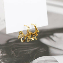 Load image into Gallery viewer, S925 Sterling Silver Ear Hoop Earrings All match Fashion Star - Sophornlilly
