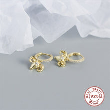 Load image into Gallery viewer, Sterling Silver Sheep Head Diamond Earrings Exquisite - Sophornlilly