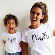 Load image into Gallery viewer, Rainbow Mother Daughter T shirts Summer Family Matching Outfits Mom