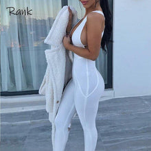 Load image into Gallery viewer, Rank Sexy Hollow Out Bodycon Jumpsuit Women Strap Backless Fashion - Sophornlilly