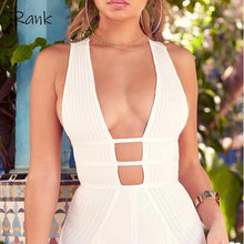 Load image into Gallery viewer, Rank Sexy Hollow Out Bodycon Jumpsuit Women Strap Backless Fashion - Sophornlilly