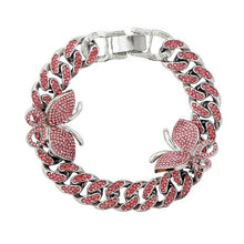Load image into Gallery viewer, Rapper Shiny Crystal Cuban Link Chain Bracelet Women Punk Iced Out - Sophornlilly