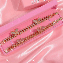 Load image into Gallery viewer, Rapper Shiny Crystal Cuban Link Chain Bracelet Women Punk Iced Out - Sophornlilly