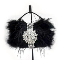 Real Fur Handmade Beaded Messenger Bag Fashion Evening Bag Women