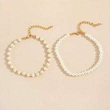 Load image into Gallery viewer, Real Natural Freshwater Pearl Anklet Fashion Lady Elasticity Chain