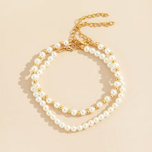 Load image into Gallery viewer, Real Natural Freshwater Pearl Anklet Fashion Lady Elasticity Chain
