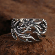 Load image into Gallery viewer, Real Silver Personalized Hollow Dragon Open Ring Men Women S925