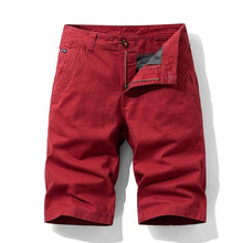 Load image into Gallery viewer, Red Cargo Shorts Men Cotton Bermuda Male New 2020 Summer Men's Baggy