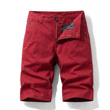 Load image into Gallery viewer, Red Cargo Shorts Men Cotton Bermuda Male New 2020 Summer Men's Baggy