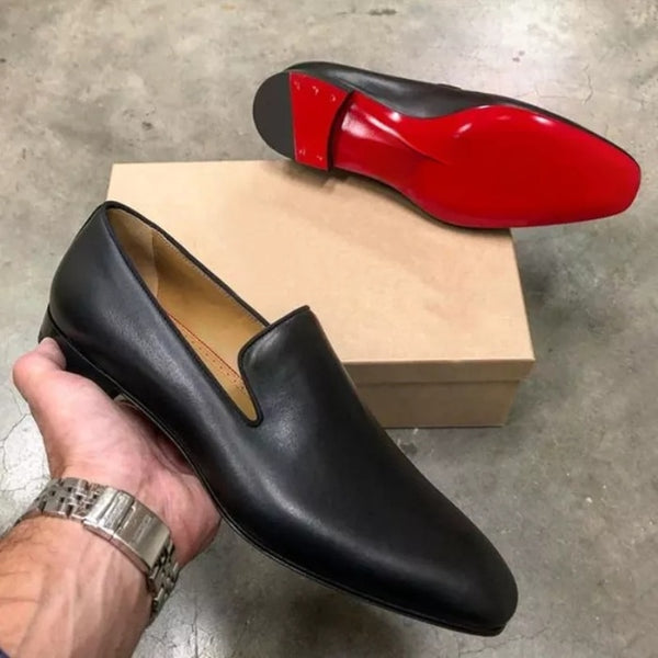 New Loafers Men Shoes Pu Solid Color Fashion Business Casual