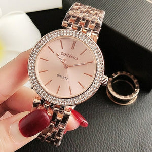 New Crystal Diamond Watch Luxury Silver Women Watches - Sophornlilly