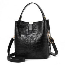 Load image into Gallery viewer, Retro Alligator Bucket Bags Women Crocodile Pattern Handbag Capacity