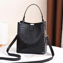 Load image into Gallery viewer, Retro Alligator Bucket Bags Women Crocodile Pattern Handbag Casual