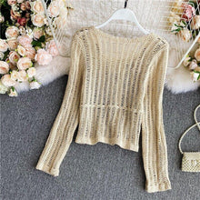 Load image into Gallery viewer, Retro Knitted Cardigan Women's Spring and Autumn New Korean Style - Sophornlilly