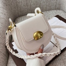 Load image into Gallery viewer, Retro Simple Small Saddle  Bag Fashion PU Leather Women's