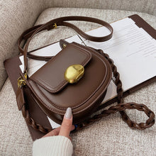 Load image into Gallery viewer, Retro Simple Small Saddle  Bag Fashion PU Leather Women's